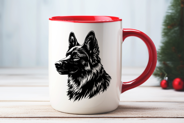 Tasse mit Malinois bunt